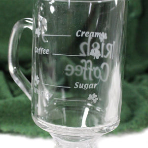 KG709 Set of 2 Irish Coffee Mugs with Recipe Creative Irish Gifts.com