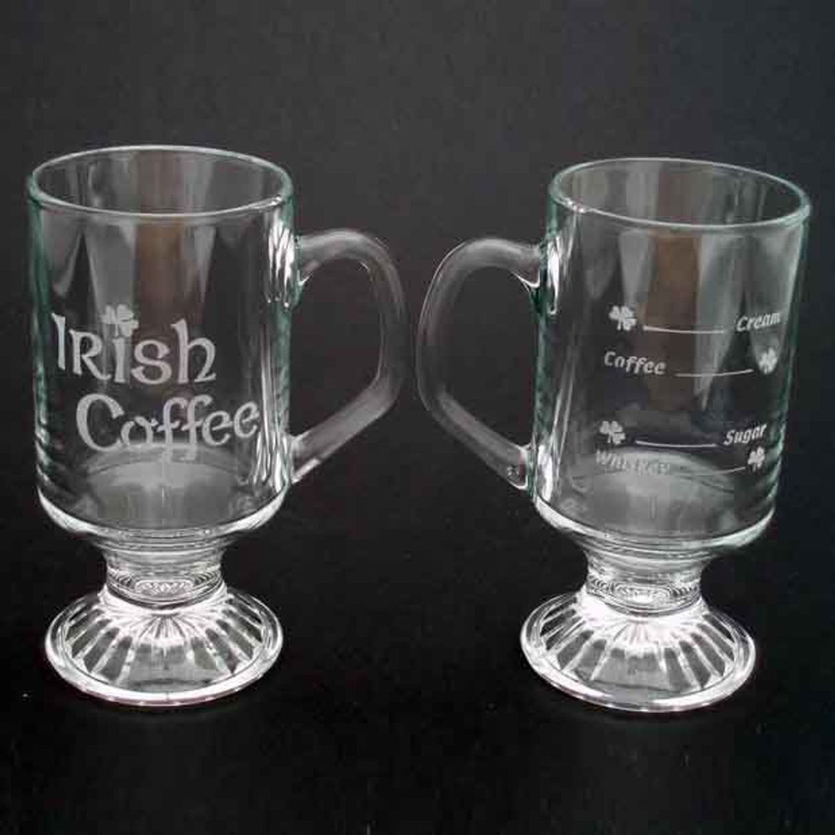 KG709 Set of 2 Irish Coffee Mugs with Recipe Creative Irish Gifts.com