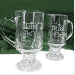 KG709 Set of 2 Irish Coffee Mugs with Recipe Lifestyle Creative Irish Gifts