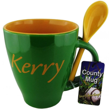 KG713 Counties of Ireland Mug and Spoon Set, Kerry Creative Irish Gifts.com