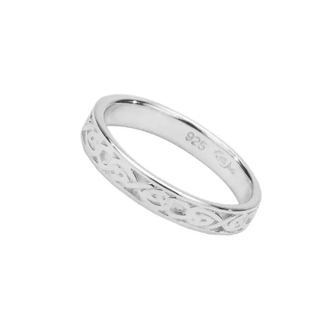 KJI-PRS5392 Handmade Silver Celtic Infinity Knot Band Creative Irish gift