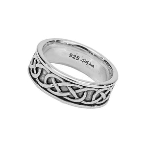 KJI-PRS5953 Wedding Band with Celtic Endless Knotwork Creative Irish Gifts
