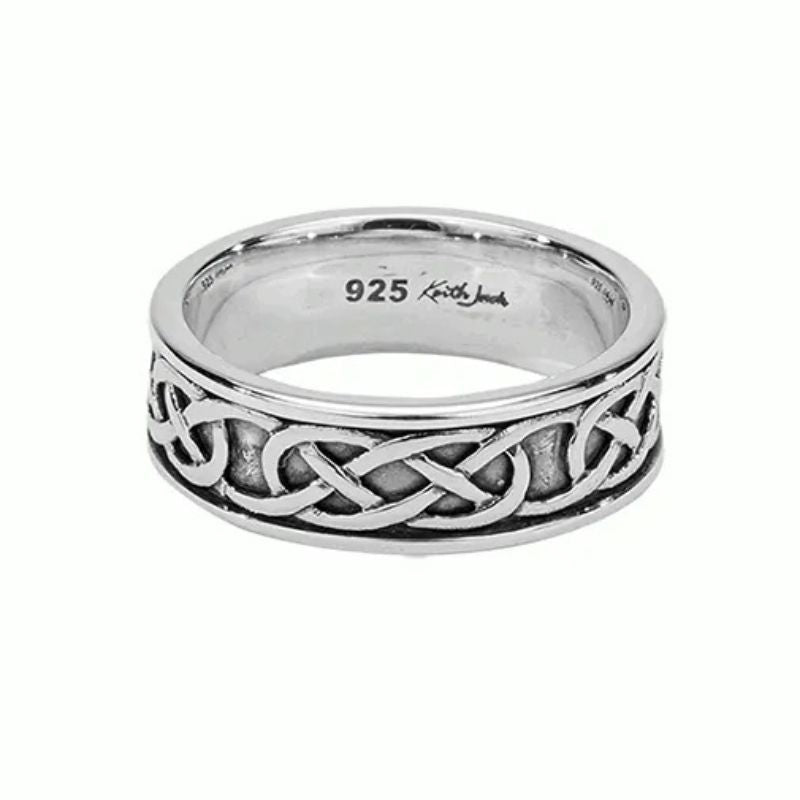 KJI-PRS5953 Wedding Band with Celtic Endless Knotwork Creative Irish Gifts
