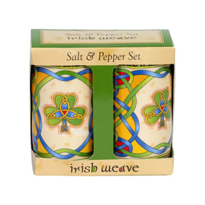 KY003 Irish Salt & Pepper Set with Shamrocks box Creative Irish gift