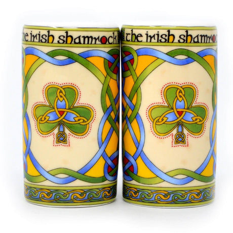 KY003 Irish Salt & Pepper Set with Shamrocks Creative Irish gift