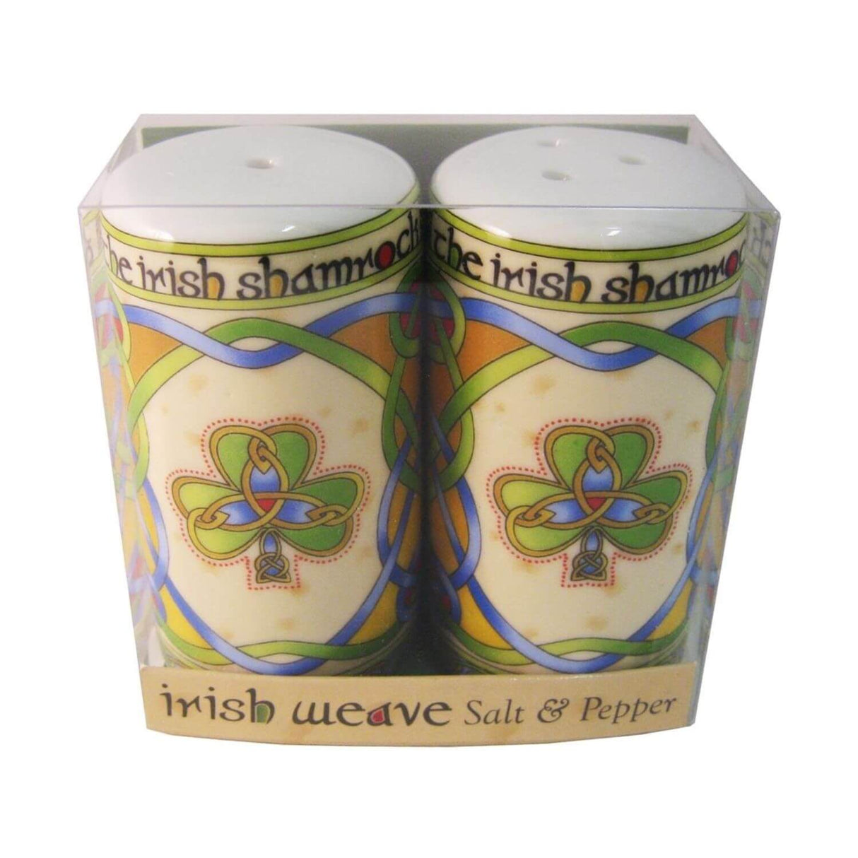 KY003 Irish Salt & Pepper Set with Shamrocks Creative Irish gift..