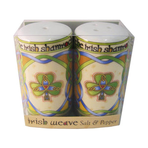 KY003 Irish Salt & Pepper Set with Shamrocks Creative Irish gift..