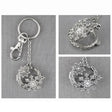LCO-LK5023AT/RD Celtic Snowflake Keychain Magnifier Creative Irish Gifts
