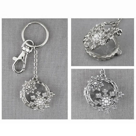 LCO-LK5023AT/RD Celtic Snowflake Keychain Magnifier Creative Irish Gifts
