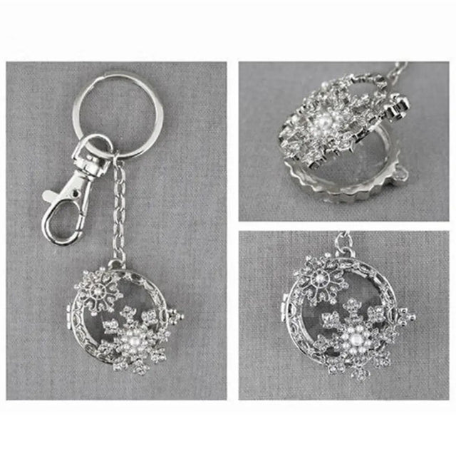 LCO-LK5023AT/RD Celtic Snowflake Keychain Magnifier Creative Irish Gifts
