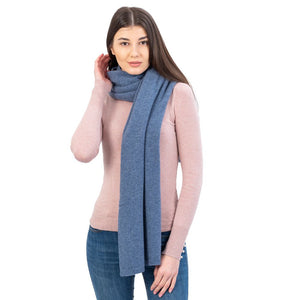 LLS100-904-OS Lambswool Poncho- Blue Creative Irish Gifts
