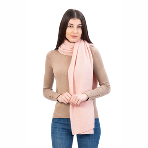 LLS100-908-OS Lambswool Poncho- Pink Creative Irish Gifts
