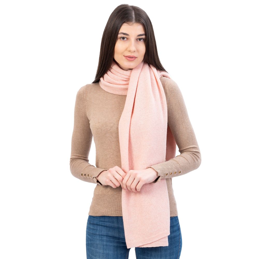 LLS100-908-OS Lambswool Poncho- Pink studio Creative Irish Gifts

