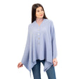 LLS100-909-OS Lambswool Poncho- Light Blue Creative Irish Gifts
