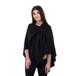 LLS105- Lambswool Draped Shawl- Black Studio Creative Irish Gifts