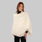 LLS109-900-OS Lambswool Shawl- White Creative Irish Gifts
