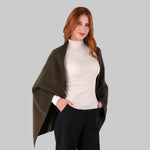 LLS109-901-OS Lambswool Shawl- Green Creative Irish Gifts
