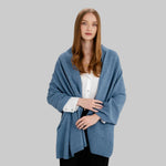 LLS109-906-OS Lambswool Shawl- Blue Studio Creative Irish Gifts
