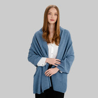 LLS109-906-OS Lambswool Shawl- Blue Studio Creative Irish Gifts
