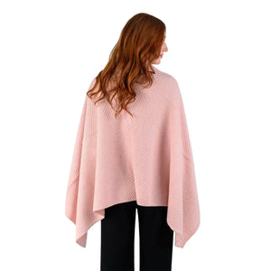LLS109-908-OS Lambswool Shawl- Pink Back View Creative Irish Gifts
