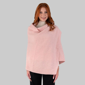 LLS109-908-OS Lambswool Shawl- Pink Studio Creative Irish Gifts
