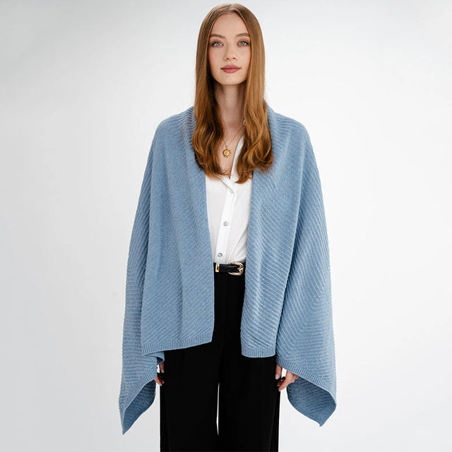 LLS109-909-OS Lambswool Shawl- Light Blue Creative Irish Gifts
