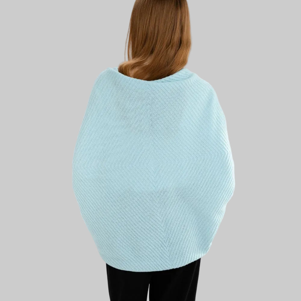 LLS109-910-OS Lambswool Shawl- Back View Creative Irish Gifts
