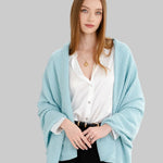 LLS109-910-OS Lambswool Shawl- Aqua Creative Irish Gifts
