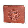 Handcrafted Leather Wallet with Celtic Knot Studio Creative Irish Gifts 