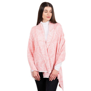 LS104- Newgrange Fern Shawl- Pink Studio Creative Irish Gifts
