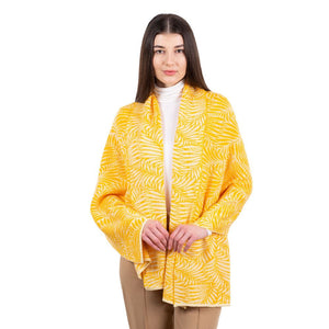 LS104- Newgrange Fern Shawl- Yellow Studio Creative Irish Gifts
