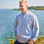 LV-FCGFS-Lv37-Men's Traditional Irish Grandfather Shirt Lifestyle Creative Irish Gift