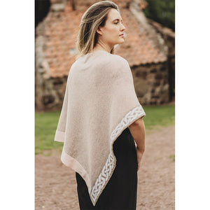 Ladies' Lambswool Celtic Weave Cape - Exclusive - Creative Irish Gifts