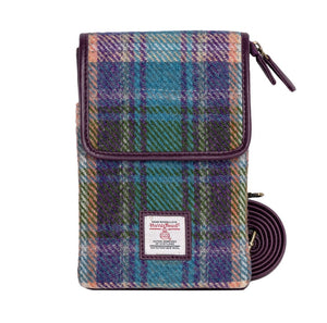 Ladies Harris Tweed Small Crossbody Bag Green Creative Irish Gift