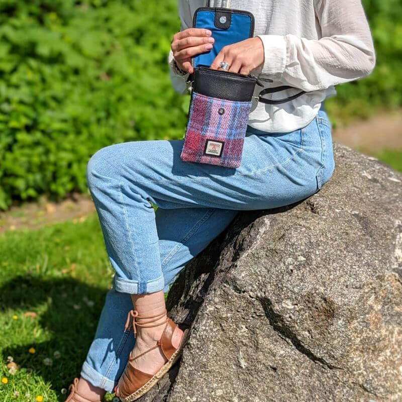 Ladies Harris Tweed Small Crossbody Bag