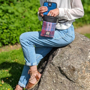 Ladies Harris Tweed Small Crossbody Bag