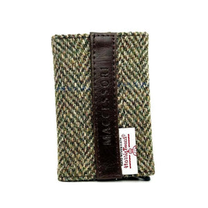 MCS-CB2412 Handcrafted Harris Tweed & Vegan Leather Card Holder, Creative Irish Gifts