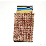 MCS-CB2412 Handcrafted Harris Tweed & Vegan Leather Card Holder, Maple Creative Irish Gifts