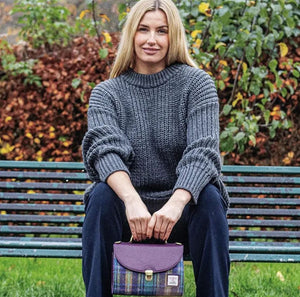 Harris Tweed and Vegan Leather Handbag Lifestyle Creative Irish Gift