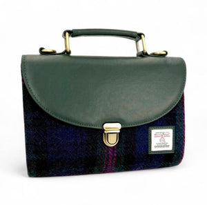 Harris Tweed and Vegan Leather Handbag Baird Creative Irish Gift