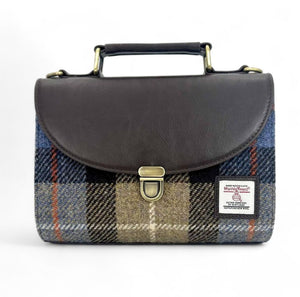Harris Tweed and Vegan Leather Handbag Brown Creative Irish Gift