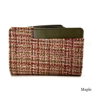 MCS-CB5004-1813A1 Women's Genuine Harris Tweed Zip Wallet, Maple Back Creative Irish gift