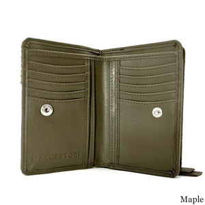 MCS-CB5004-1813A1 Women's Genuine Harris Tweed Zip Wallet, Maple Open Creative Irish gift