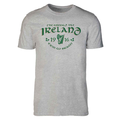 Emerald Isle Tshirt - Grey - Creative Irish Gifts