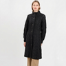 Women's Aran Cable Knit Signature Coat, Charcoal Creative Irish Gifts
