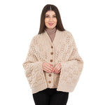 Women's Poncho with Buttons, Parsnip Studio Creative Irish Gifts