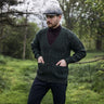 Men's V-Neck Cable Cardigan, Green Creative Irish Gifts