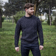 Men's Merino Aran Sweater, Creative Irish Gifts