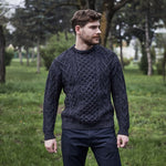 Men's Merino Aran Sweater, Creative Irish Gifts