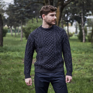 Men's Merino Aran Sweater, Creative Irish Gifts